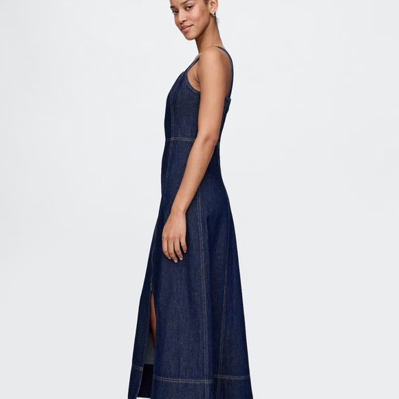 NWT GAP Women's Dark Blue Denim Dress - Picture 3 of 8